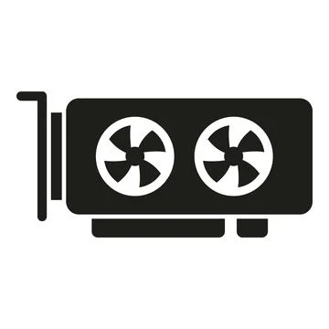 Video card icon simple vector. Ledger finance Stockillustratie