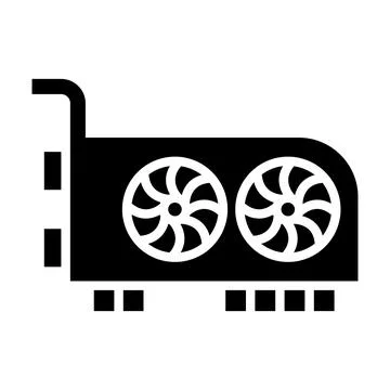 Video Card Vector Icon Design Illustration Stock Illustration