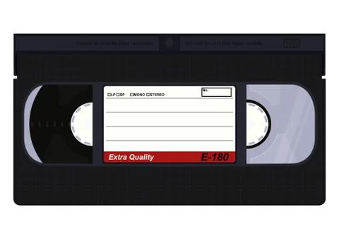 Video cassette. Illustrazione stock
