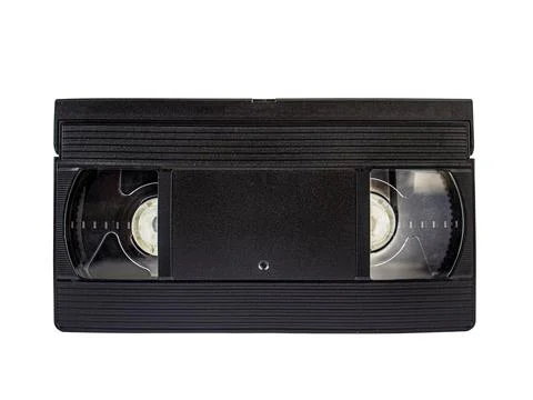 Video cassette isolated on white background, Foto stock