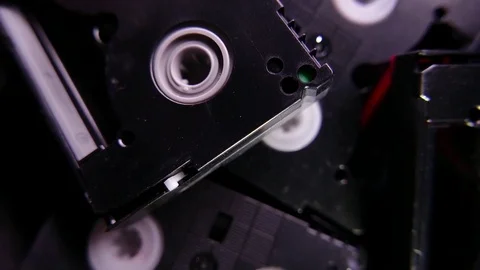 Video cassette mini dv camera. 4K UHD Stock Footage 72921002