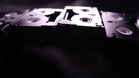 Video cassette mini dv camera. 4K UHD Stock Footage 72921049