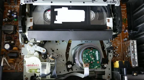 Video Cassette Recorder Inside VHS 動画素材 62013967