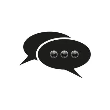 Video chat, communication with the camera, a video message. Stock Illustration