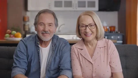 Video chat concept.Front camera view. Stock Footage 148608343