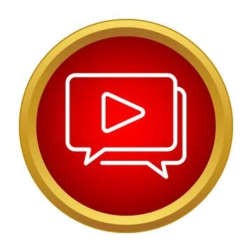 Video chat messaging icon for online communication イラスト素材
