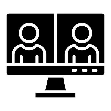 Video chat Vector Icon Design Illustration Stock Illustration