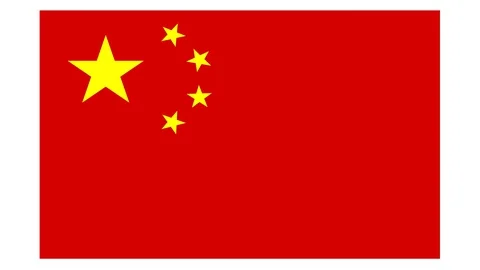 Video of the Chinese flag Stock Footage 129889545