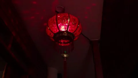Video of Chinese lantern spinning with lights. Stock Footage 249232434