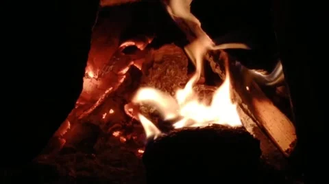 Video of christmas lights in fireplace for computer background Stock Footage 225067763