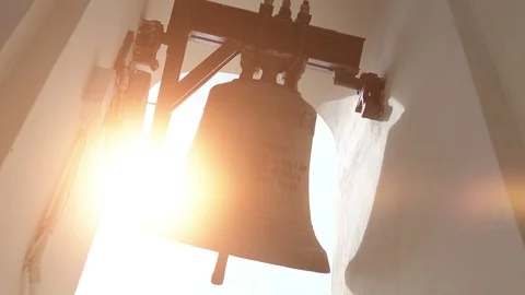 Video of church bells in 4k Stock Footage