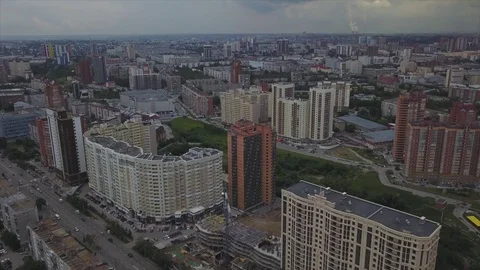 Video from the city air Stock Footage 81430528