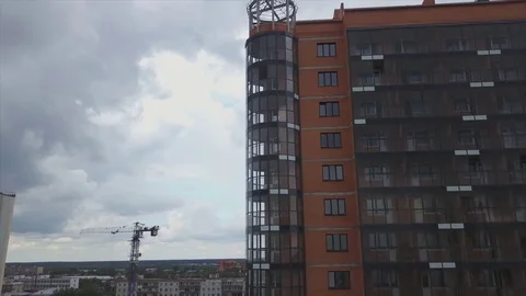 Video from the city air Stock Footage 81430534