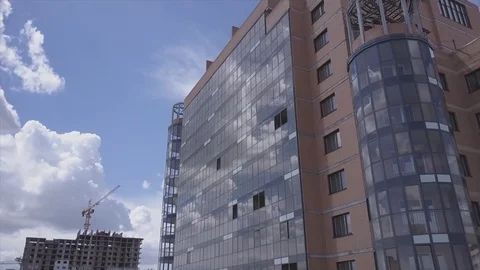 Video from the city air Stock Footage 81430607