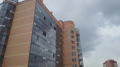Video from the city air Stock Footage 81430646
