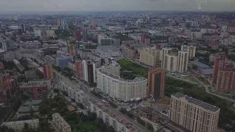 Video from the city air Stock Footage 81430648