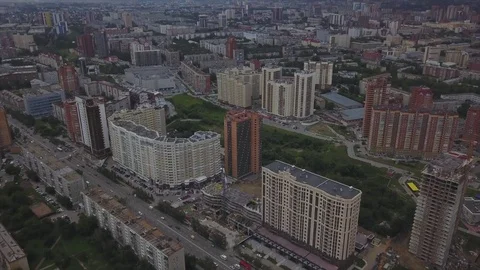 Video from the city air Stock Footage 81430654