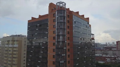 Video from the city air Stock Footage 81430665