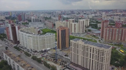 Video from the city air Stock Footage 81430681