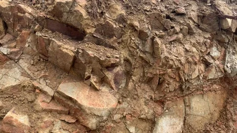 Video of clay soil. Concept of nature. Stock Footage 256046346
