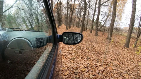 Video clip of a car driving through the countryside. Stock Footage 144427185