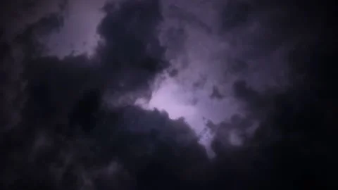 Video clip features dark storm clouds and lightning Stock Footage 160833155