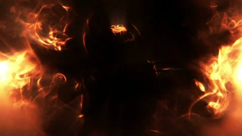 Video clip features dynamic smoke and flames Stock Footage 160824362