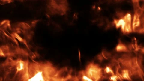 Video clip features dynamic smoke and flames Stock Footage 160825358