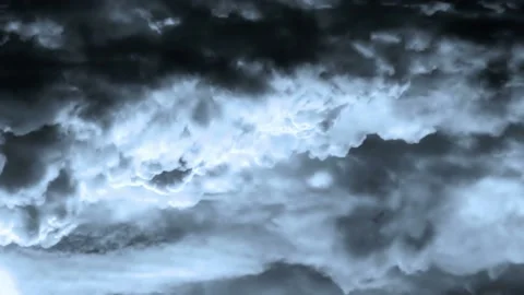 Video clip in hd shows a dramatic clouds and lightning storm time lapse Stock Footage 160668646