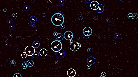 Video clip one-minute computer render of an abstract splash screen with meshes Stock Footage 263563020