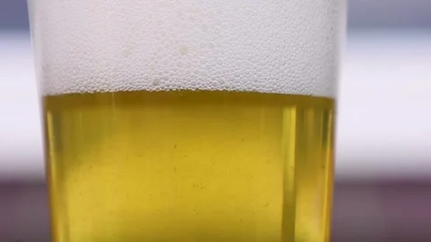 Video close up of fuzzy bubbles and foam or froth. Stock Footage 345069632