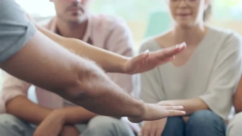 Video of close up of hands of successful smart business team celebrating good 스톡 동영상 162966688