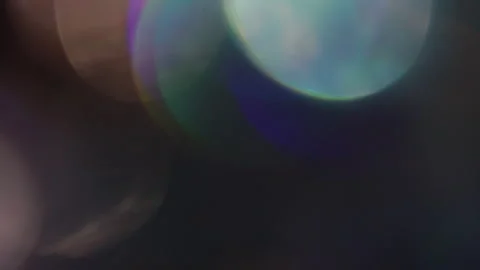 Video close-up of rainbow bokeh Stock Footage 309577972