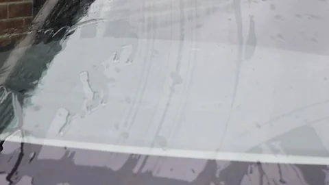 Video close up of windshield wipers moving. Stock Footage 341681709