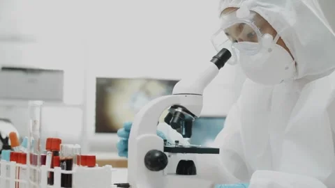 Video A closer look at the Hepatitis C virus under a modern microscope. Stock Footage 336582996