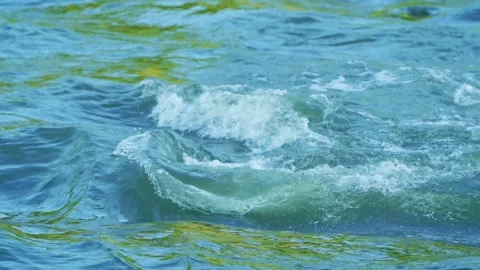 Video closeup of blue river rapids Stock Footage 336317978