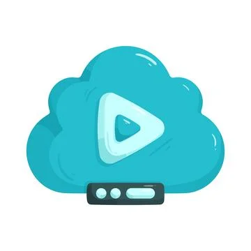 Video cloud storage Stock Illustration