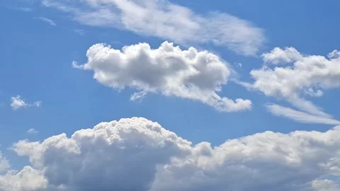 Video of clouds in the sky on a May day, in Romania. 4K Stock Footage 309108012