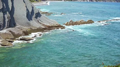 Video of a coastal beach Stock Footage 317163716