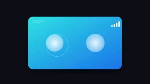 Video Communication Screen Icon with Pulsing Avatars and Signal Strength In.. Stock-Footage 346130743