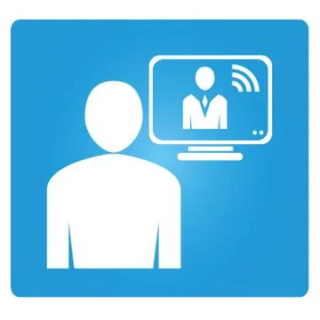 Video conference Stock Illustration