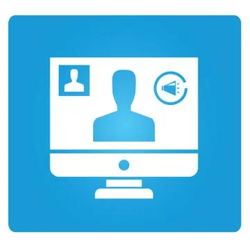 Video conference Stock Illustration