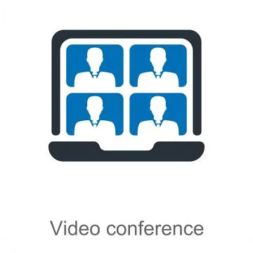 Video Conference Stock Illustration
