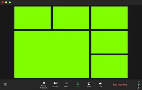 Video conference user interface. Video call window overlay 스톡 일러스트
