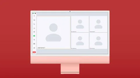 Video conference window. Isolated vector illustration. Call symbol. Vector Stock Illustration