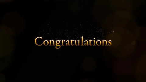 Video with "Congratulations" text. Stock-Footage 150414198