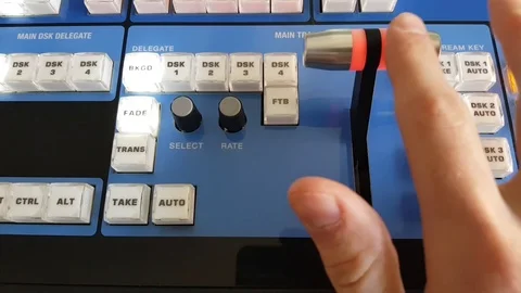 Video console with glowing keys Stock Footage 105318483