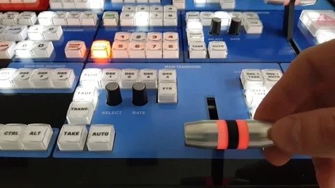 Video console with glowing keys Stock Footage 105318524