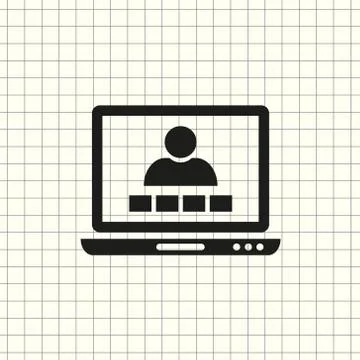 Video Conversation Icon Stock-Illustration