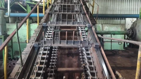 Video Conveyor chain Stock Footage 242091457